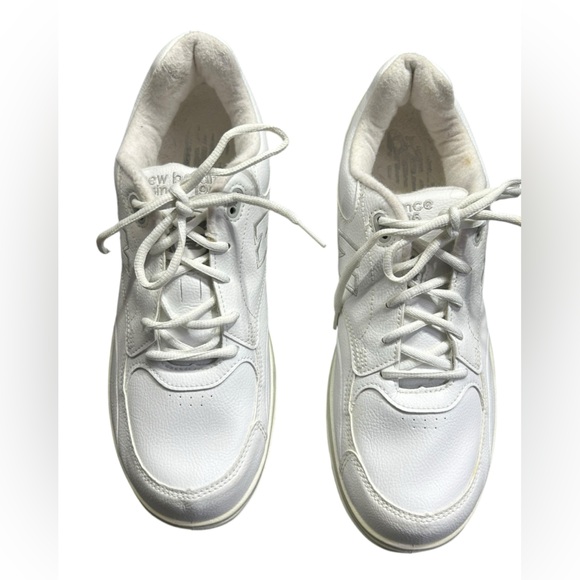 NEW BALANCE mens 812 Rollbar Size 9.5 Mens Walking White Leather Shoes Sneakers - Picture 4 of 10